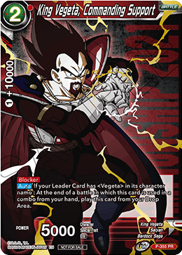 King Vegeta, Commanding Support (P-355) [Tournament Promotion Cards] | Total Play