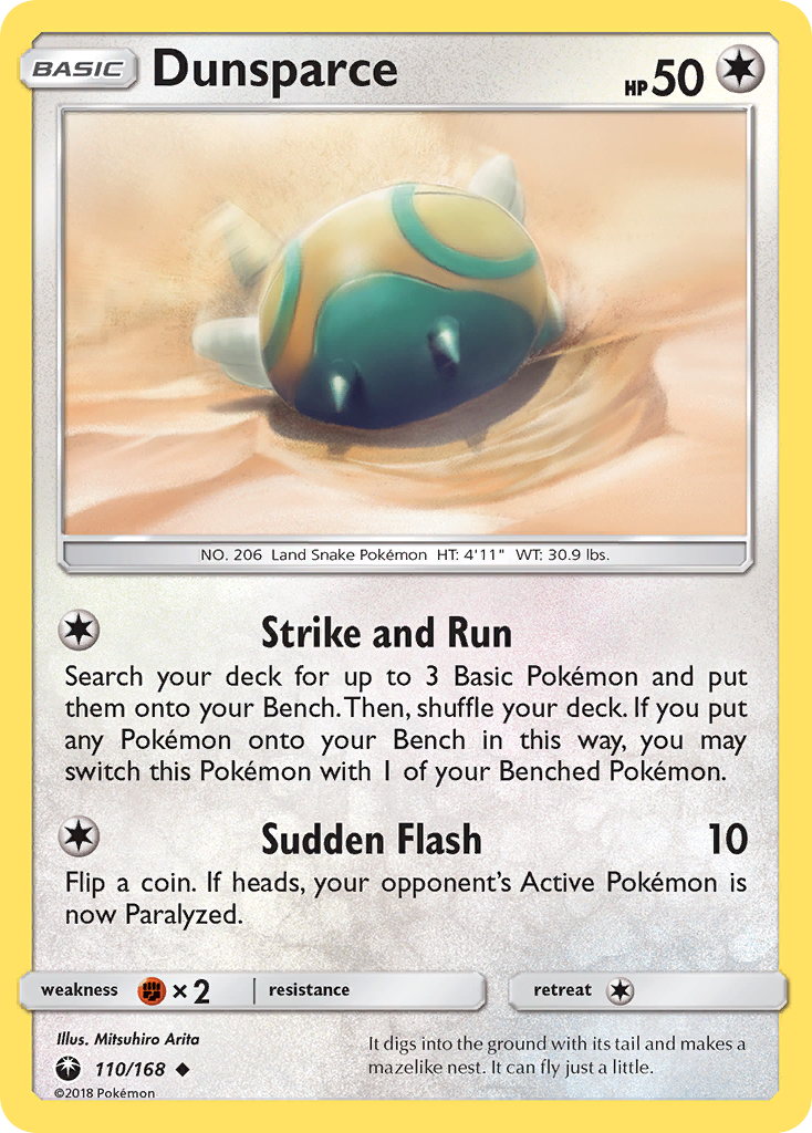 Dunsparce (110/168) [Sun & Moon: Celestial Storm] | Total Play