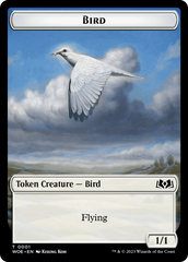 Bird // Food (0010) Double-Sided Token [Wilds of Eldraine Tokens] | Total Play