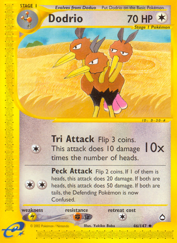 Dodrio (46/147) [Aquapolis] | Total Play
