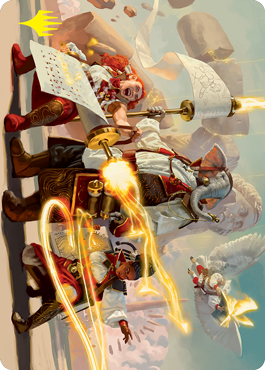 Lorehold Command Art Card (Gold-Stamped Signature) [Strixhaven: School of Mages Art Series] | Total Play