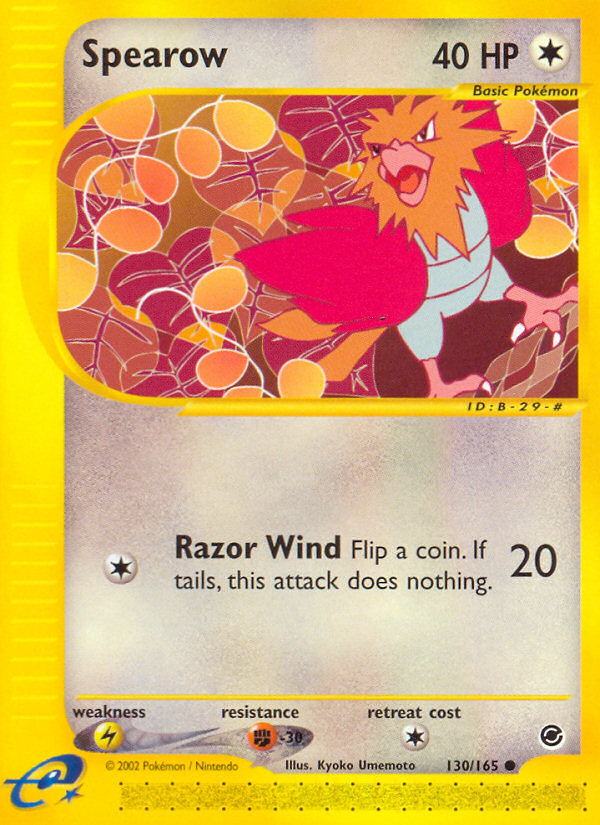 Spearow (130/165) [Expedition: Base Set] | Total Play