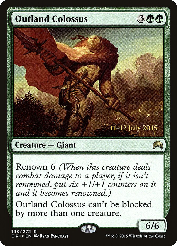 Outland Colossus [Magic Origins Prerelease Promos] | Total Play