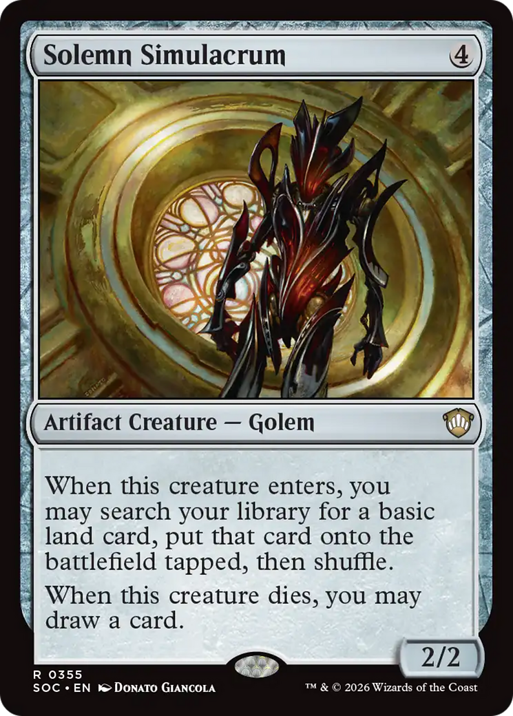 Solemn Simulacrum [Secrets of Strixhaven Commander] | Total Play
