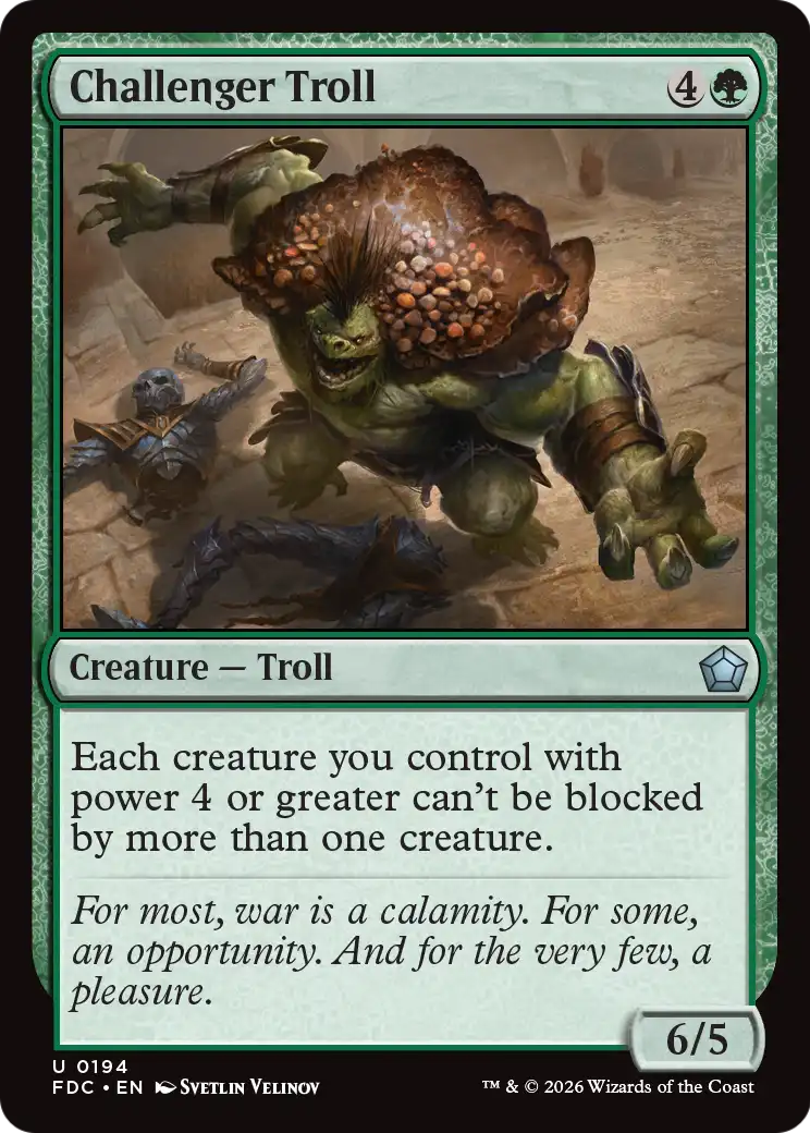 Challenger Troll [Foundations Commander] | Total Play