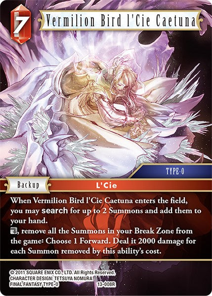 Vermilion Bird l'Cie Caetuna [Opus XIII: Crystal Radiance] | Total Play