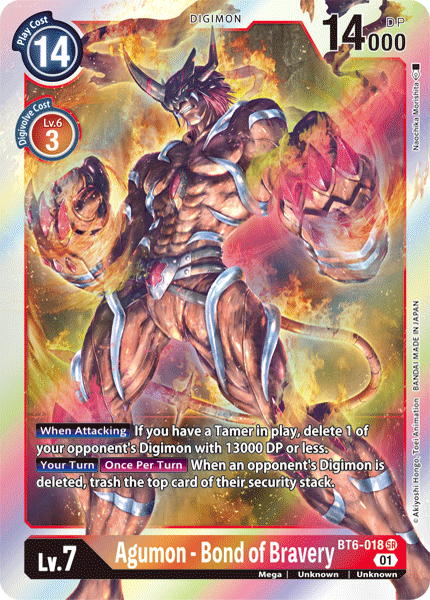 Agumon - Bond of Bravery [BT6-018] [Double Diamond] | Total Play