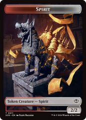 Fractal (0005) // Spirit (0011) Double-Sided Token [Secrets of Strixhaven Tokens] | Total Play
