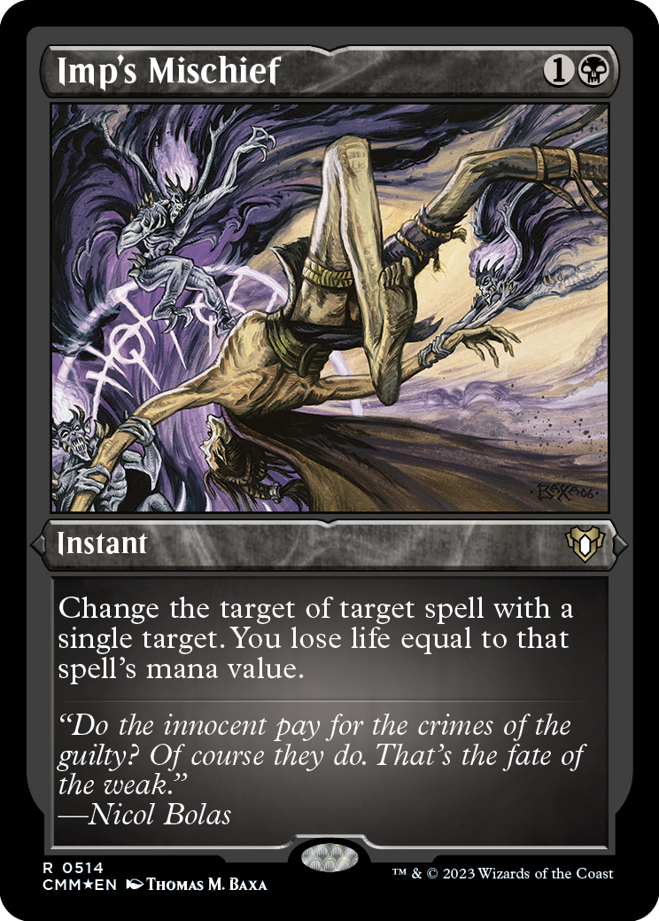 Imp's Mischief (Foil Etched) [Commander Masters] | Total Play
