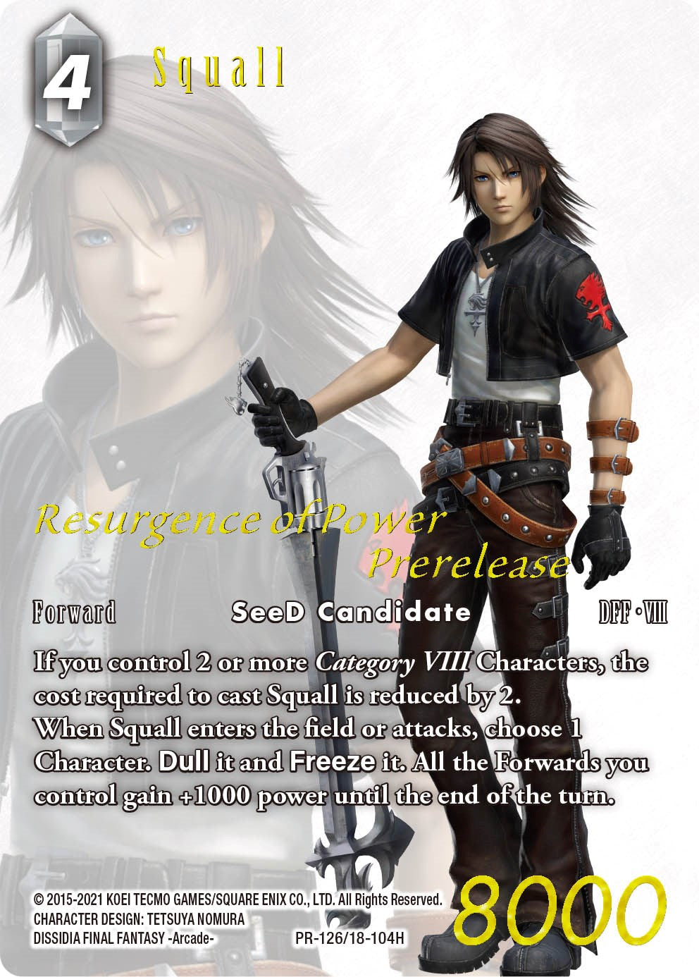 Squall (Prerelease Promo) [Resurgence of Power] | Total Play