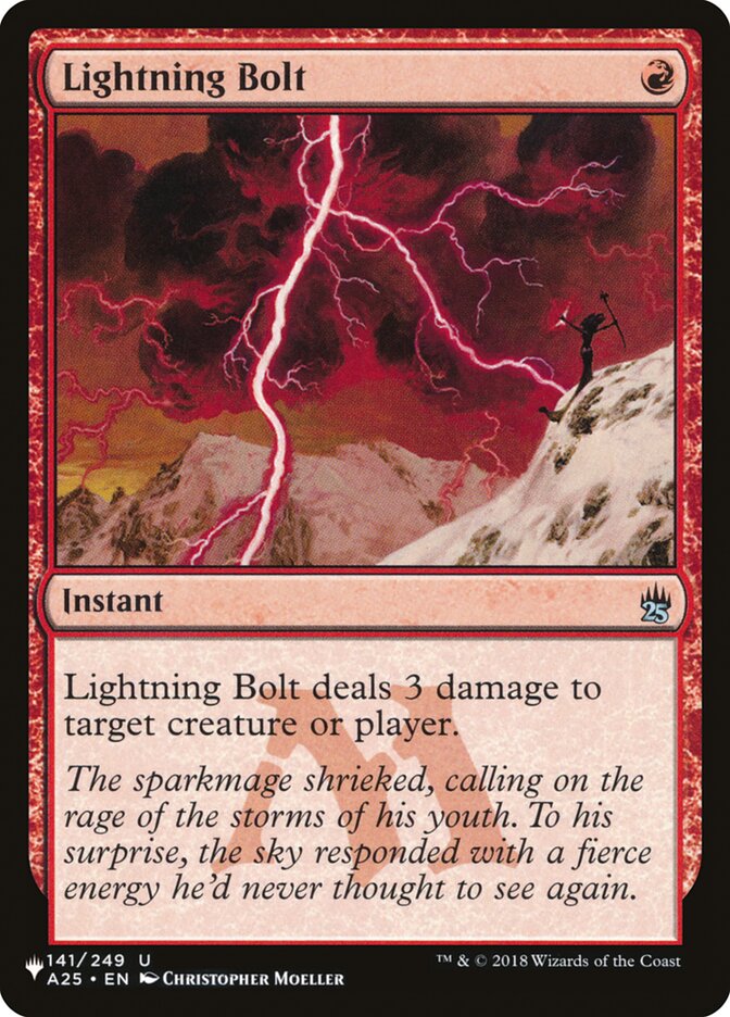 Lightning Bolt (141/249) [The List] | Total Play