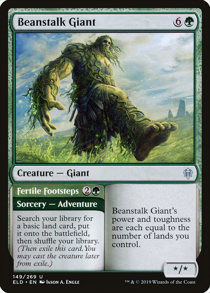 Beanstalk Giant // Fertile Footsteps [Throne of Eldraine] | Total Play