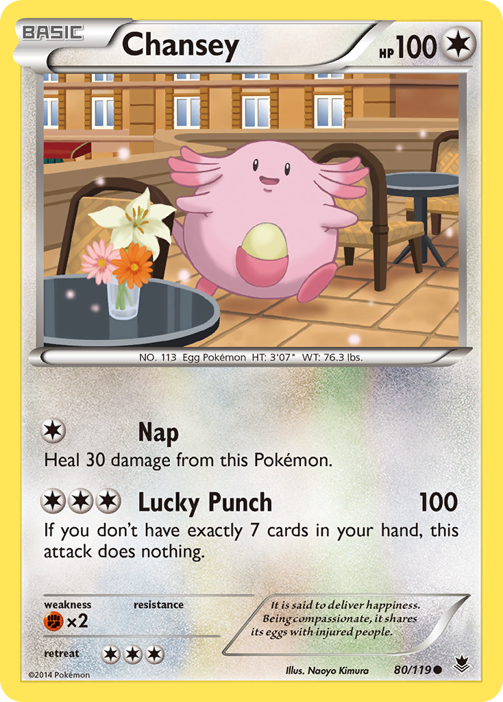 Chansey (80/119) [XY: Phantom Forces] | Total Play