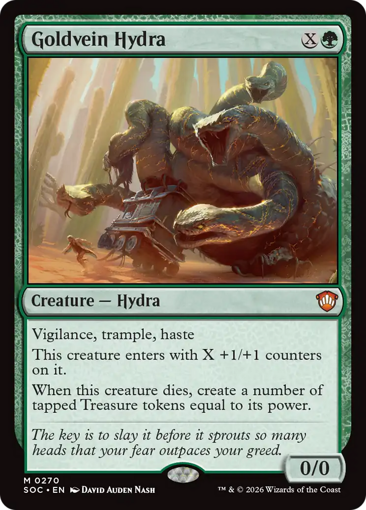 Goldvein Hydra [Secrets of Strixhaven Commander] | Total Play