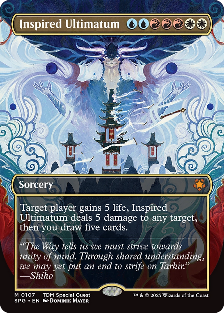 Inspired Ultimatum (Borderless) [Tarkir: Dragonstorm Special Guests] | Total Play