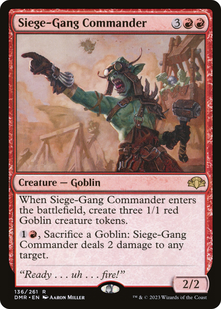 Siege-Gang Commander [Dominaria Remastered] | Total Play
