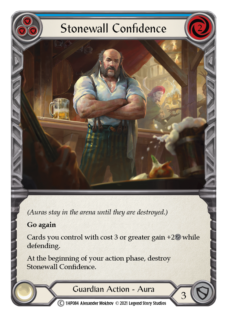 Stonewall Confidence (Blue) [1HP084] (History Pack 1) | Total Play