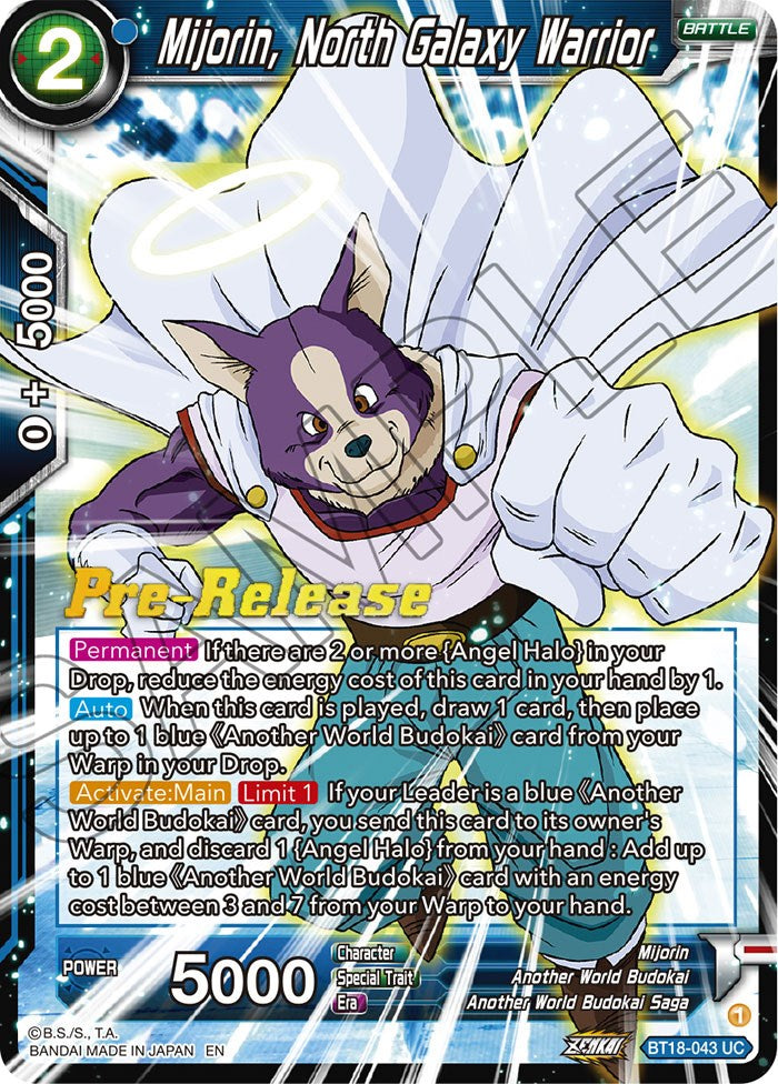 Mijorin, North Galaxy Warrior (BT18-043) [Dawn of the Z-Legends Prerelease Promos] | Total Play