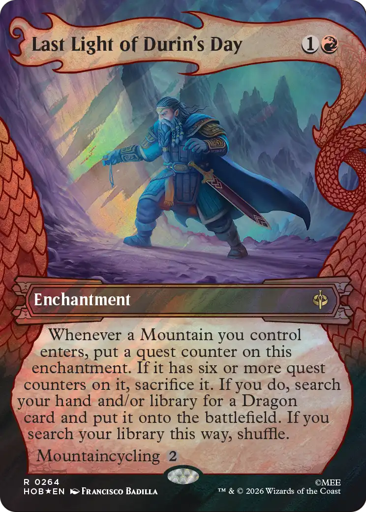 Last Light of Durin's Day (Showcase) (Surge Foil) [The Hobbit] | Total Play
