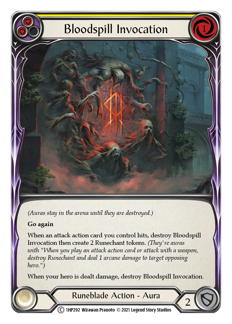 Bloodspill Invocation (Yellow) [1HP292] (History Pack 1) | Total Play