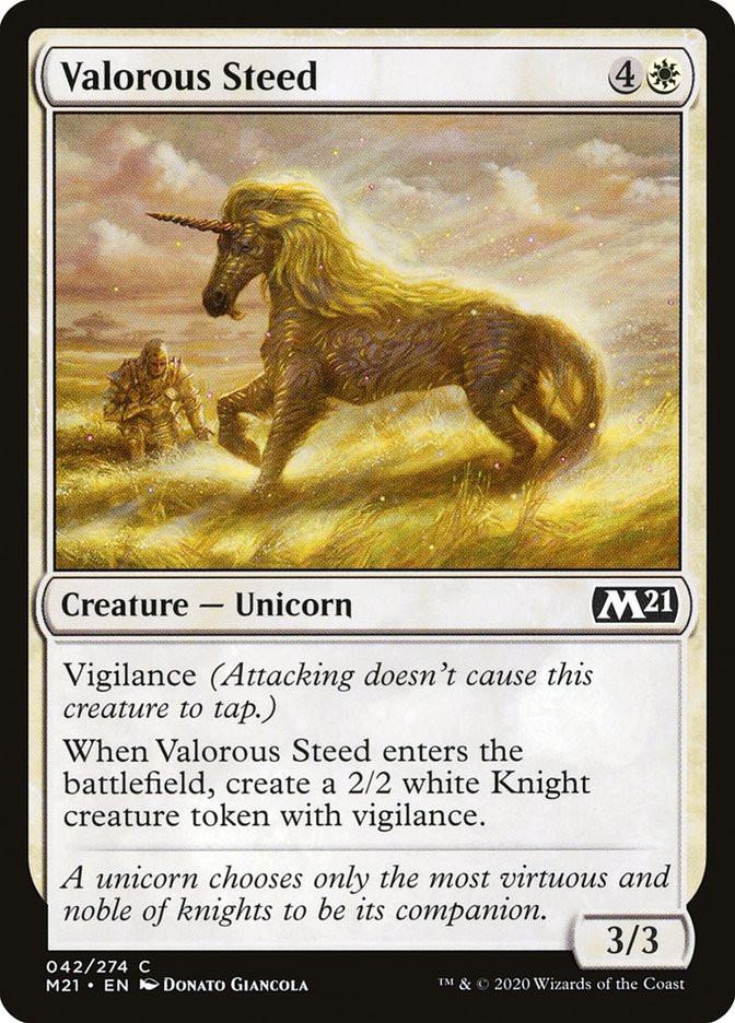 Valorous Steed [Core Set 2021] | Total Play