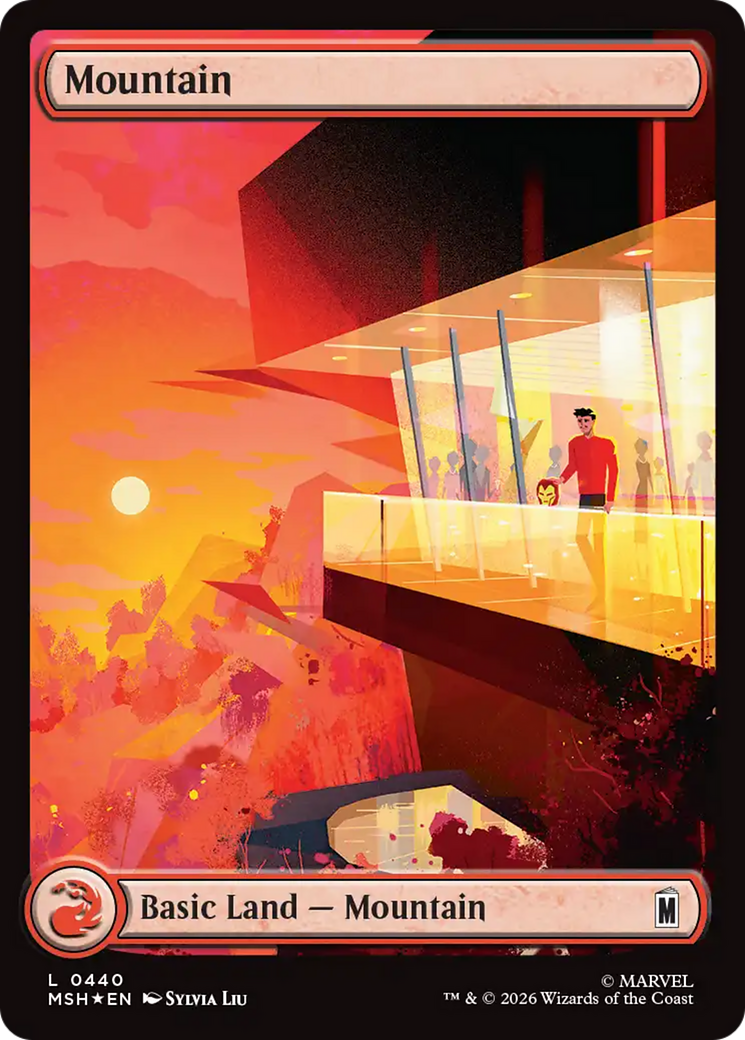 Mountain (0440) (Surge Foil) [Marvel Super Heroes] | Total Play