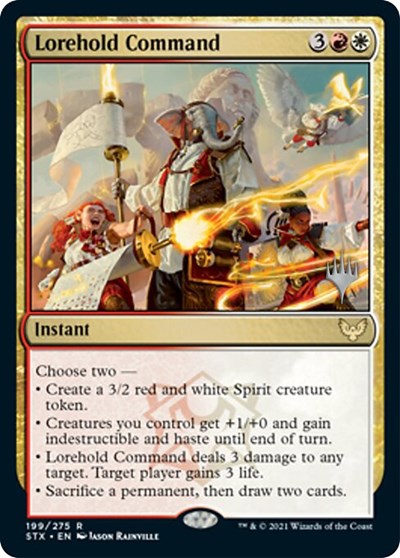 Lorehold Command (Promo Pack) [Strixhaven: School of Mages Promos] | Total Play