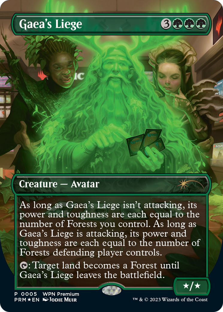 Gaea's Liege (Borderless) [Wizards Play Network 2024] | Total Play