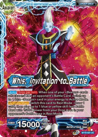 Whis // Whis, Invitation to Battle (BT16-021) [Realm of the Gods] | Total Play