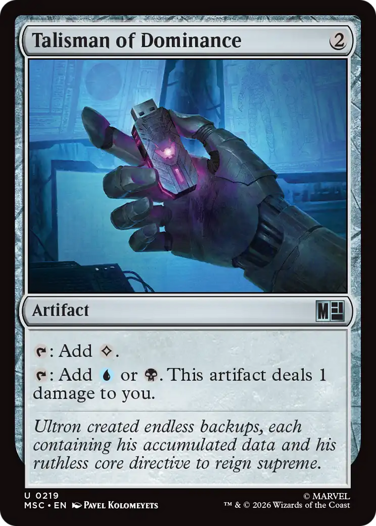 Talisman of Dominance (Surge Foil) [Marvel Super Heroes Commander] | Total Play