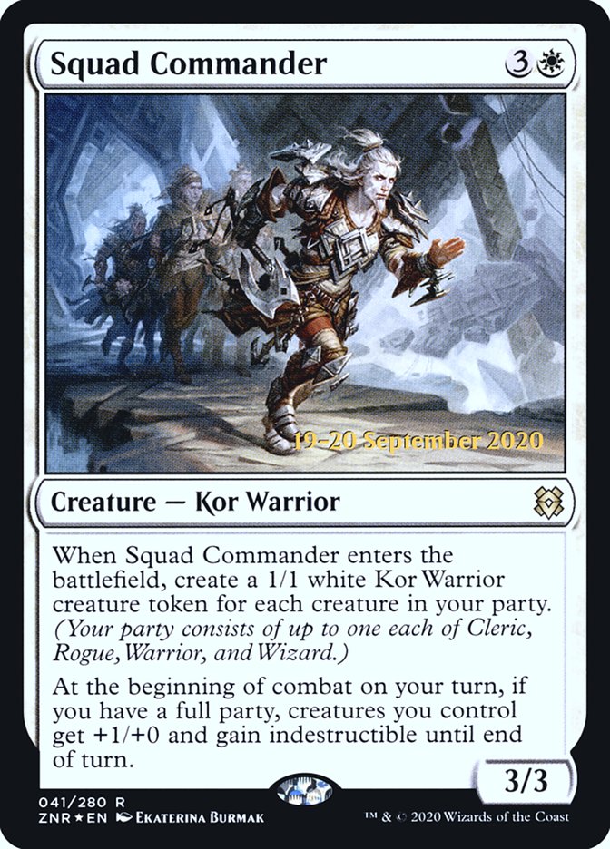 Squad Commander [Zendikar Rising Prerelease Promos] | Total Play