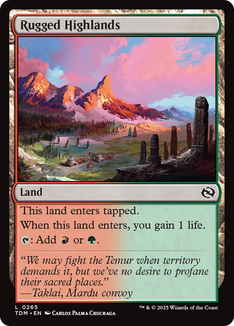 Rugged Highlands [Tarkir: Dragonstorm] | Total Play