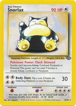 Snorlax (27/64) [Jungle Unlimited] | Total Play