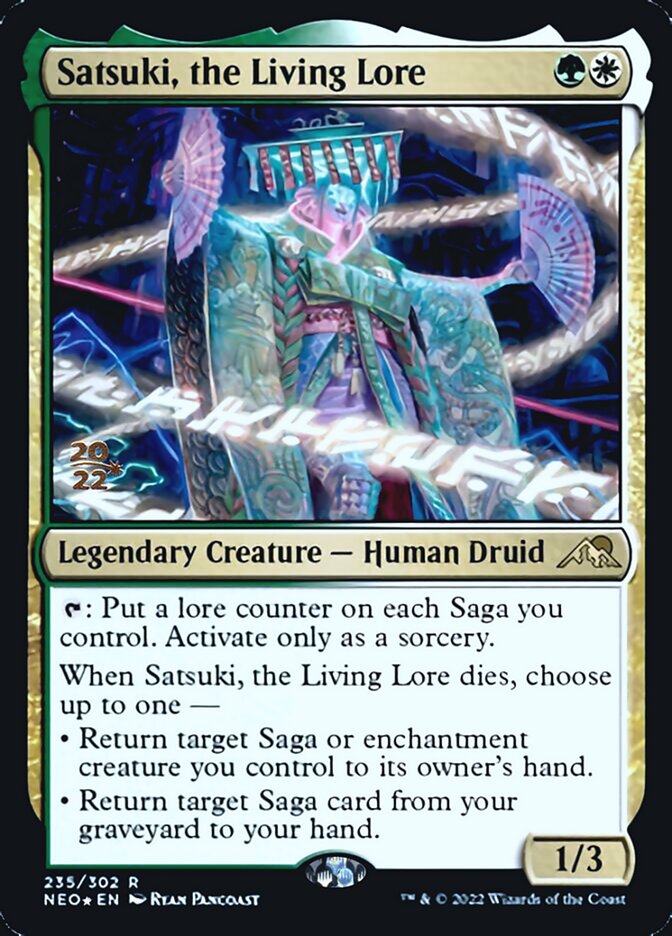 Satsuki, the Living Lore [Kamigawa: Neon Dynasty Prerelease Promos] | Total Play