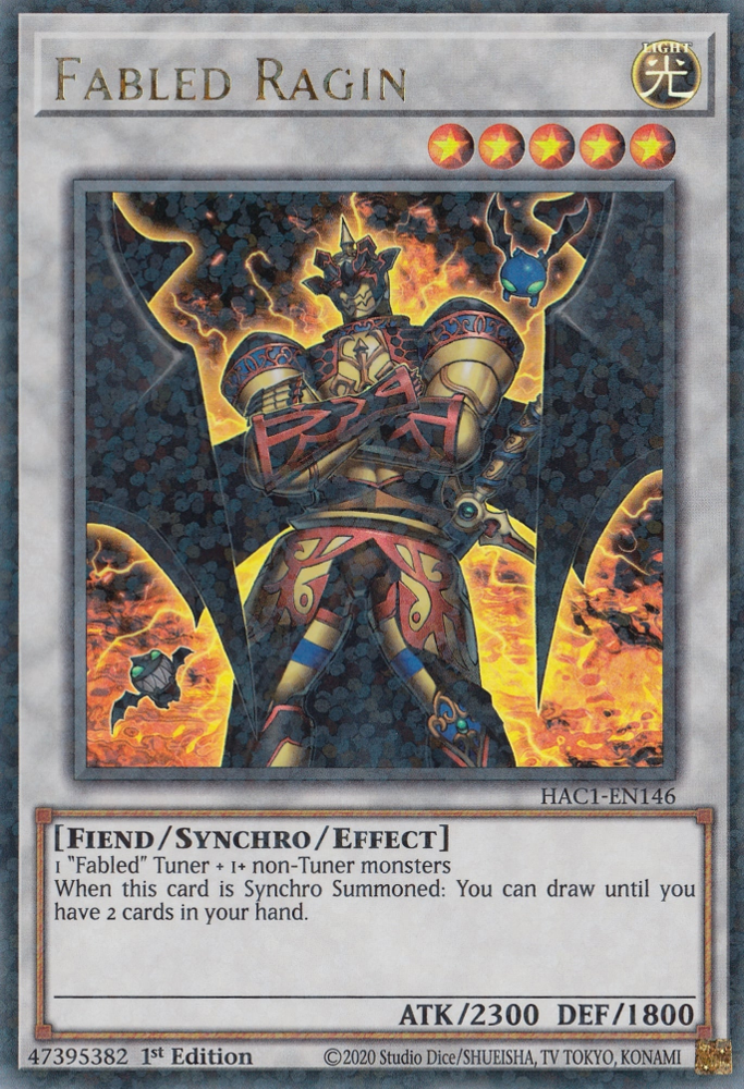 Fabled Ragin (Duel Terminal) [HAC1-EN146] Parallel Rare | Total Play