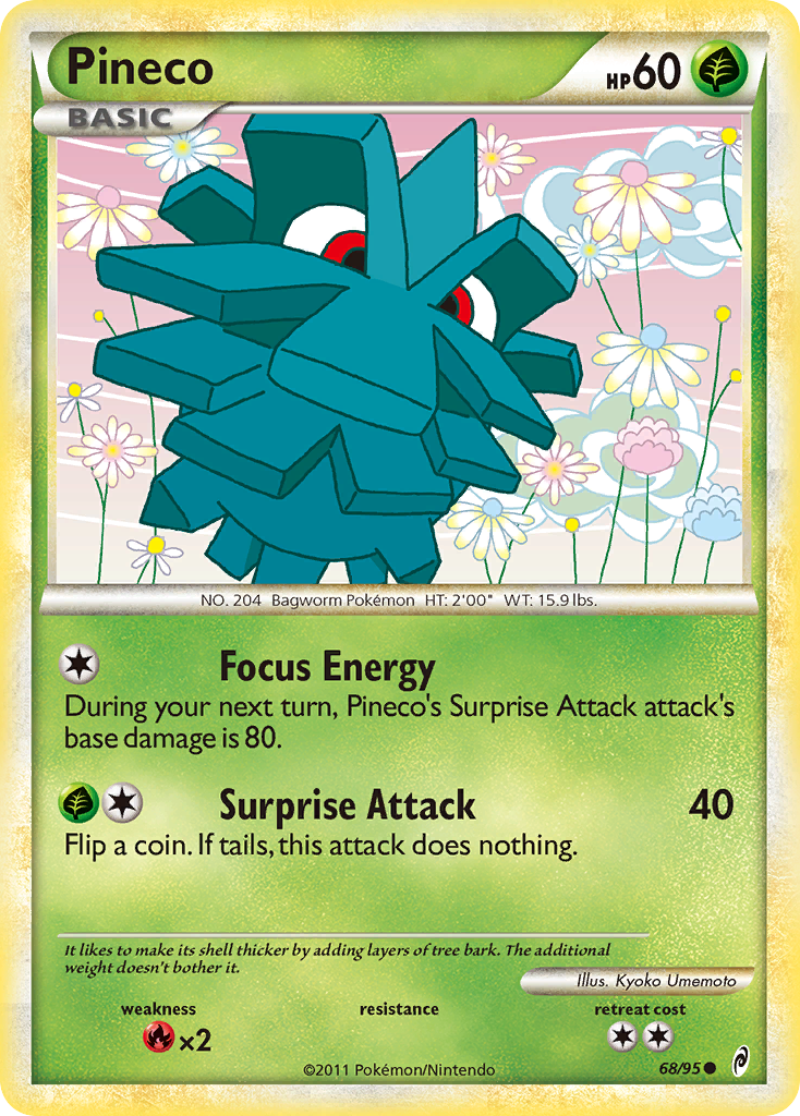 Pineco (68/95) [HeartGold & SoulSilver: Call of Legends] | Total Play