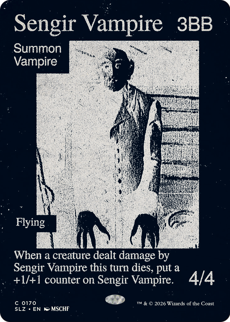 Sengir Vampire (0170) [Secret Lair x MSCHF: The Zeta Set] | Total Play