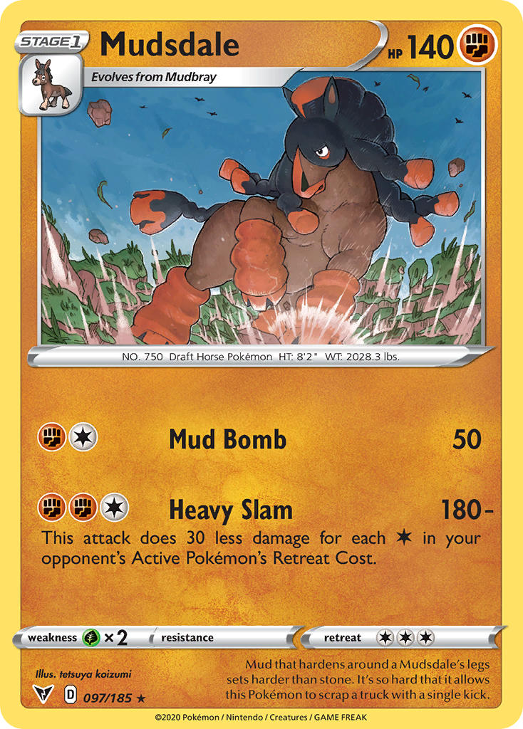 Mudsdale (097/185) [Sword & Shield: Vivid Voltage] | Total Play