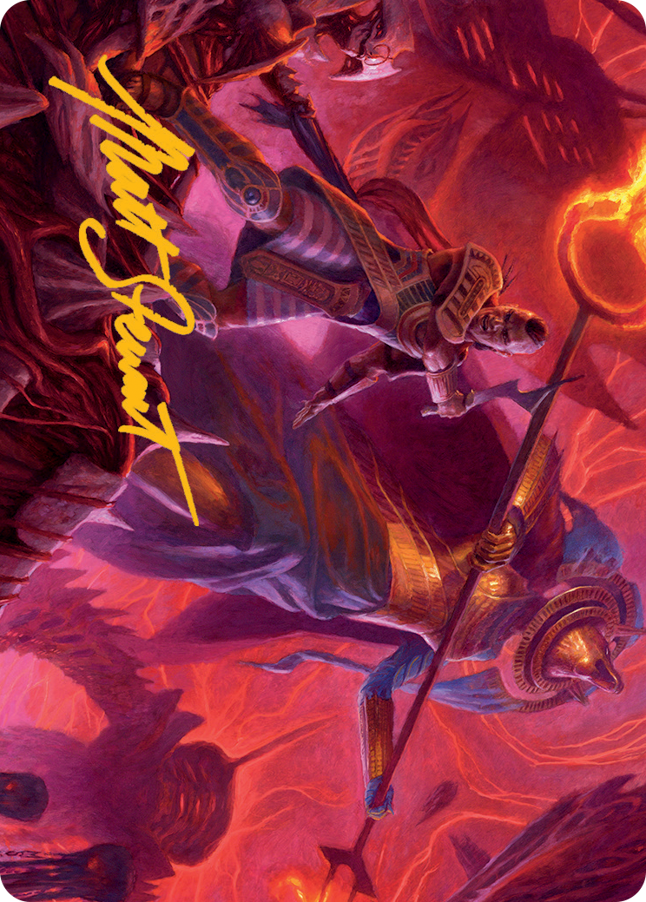 Djeru and Hazoret Art Card (Gold-Stamped Signature) [March of the Machine Art Series] | Total Play
