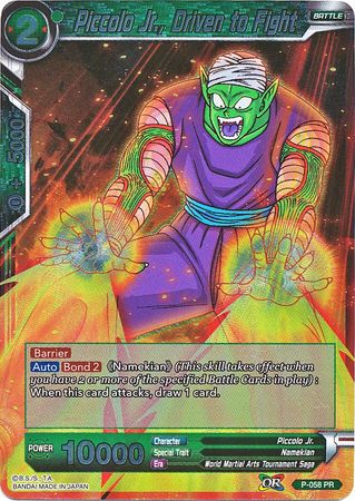Piccolo Jr., Driven to Fight (P-058) [Promotion Cards] | Total Play