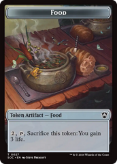 Elemental (0020) // Food Double-Sided Token [Secrets of Strixhaven Commander Tokens] | Total Play