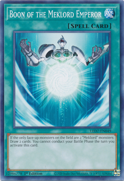 Boon of the Meklord Emperor [LED7-EN049] Common | Total Play