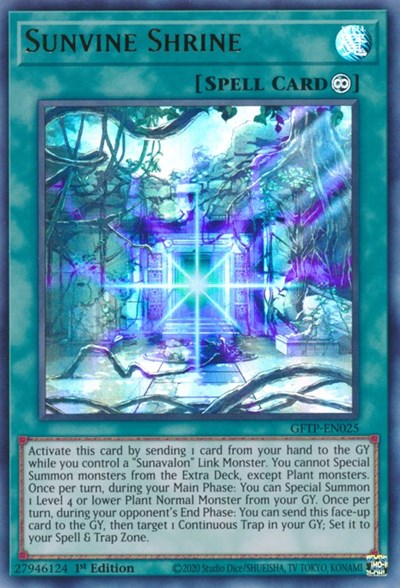Sunvine Shrine [GFTP-EN025] Ultra Rare | Total Play