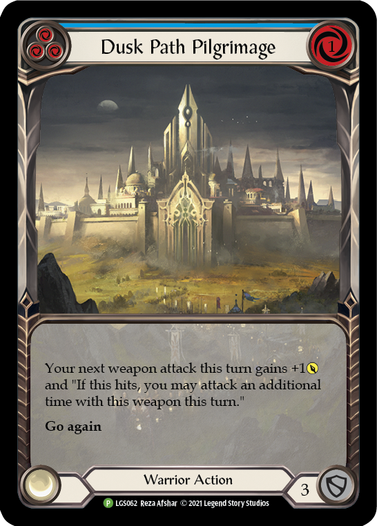 Dusk Path Pilgrimage (Blue) [LGS062] (Promo)  Rainbow Foil | Total Play
