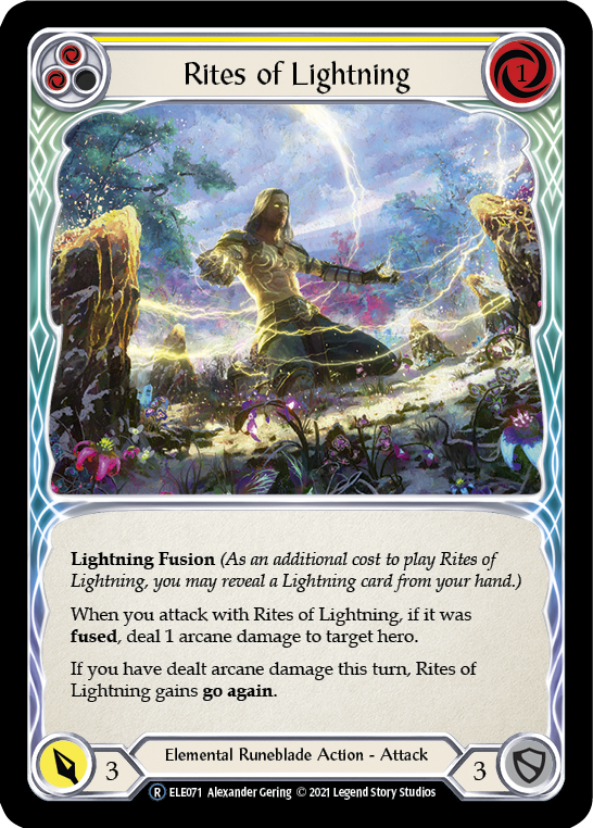 Rites of Lightning (Yellow) [U-ELE071] (Tales of Aria Unlimited)  Unlimited Normal | Total Play
