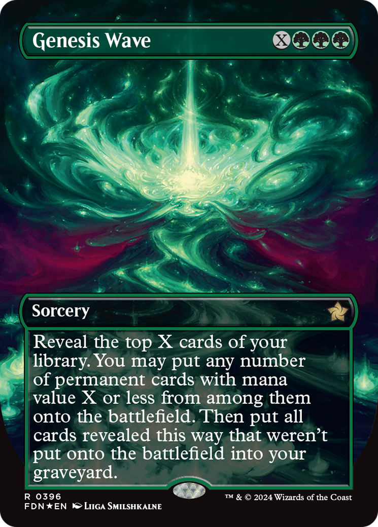 Genesis Wave (Borderless) (Mana Foil) [Foundations] | Total Play