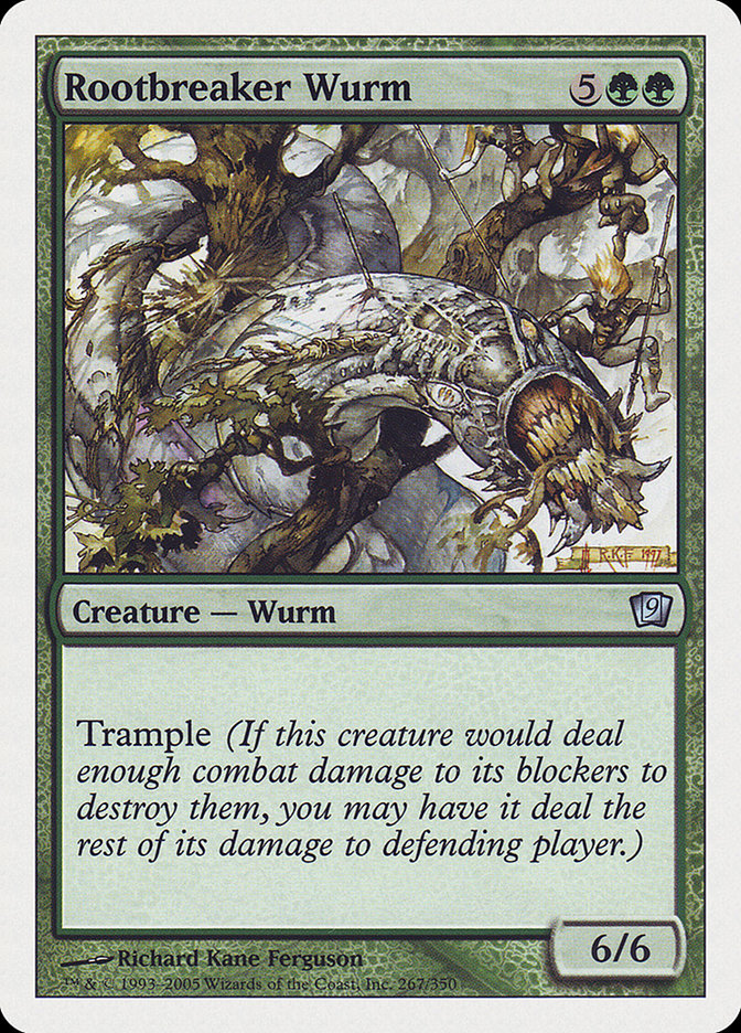 Rootbreaker Wurm [Ninth Edition] | Total Play