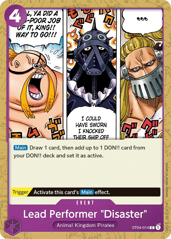 Lead Performer "Disaster" [Starter Deck: Animal Kingdom Pirates] | Total Play