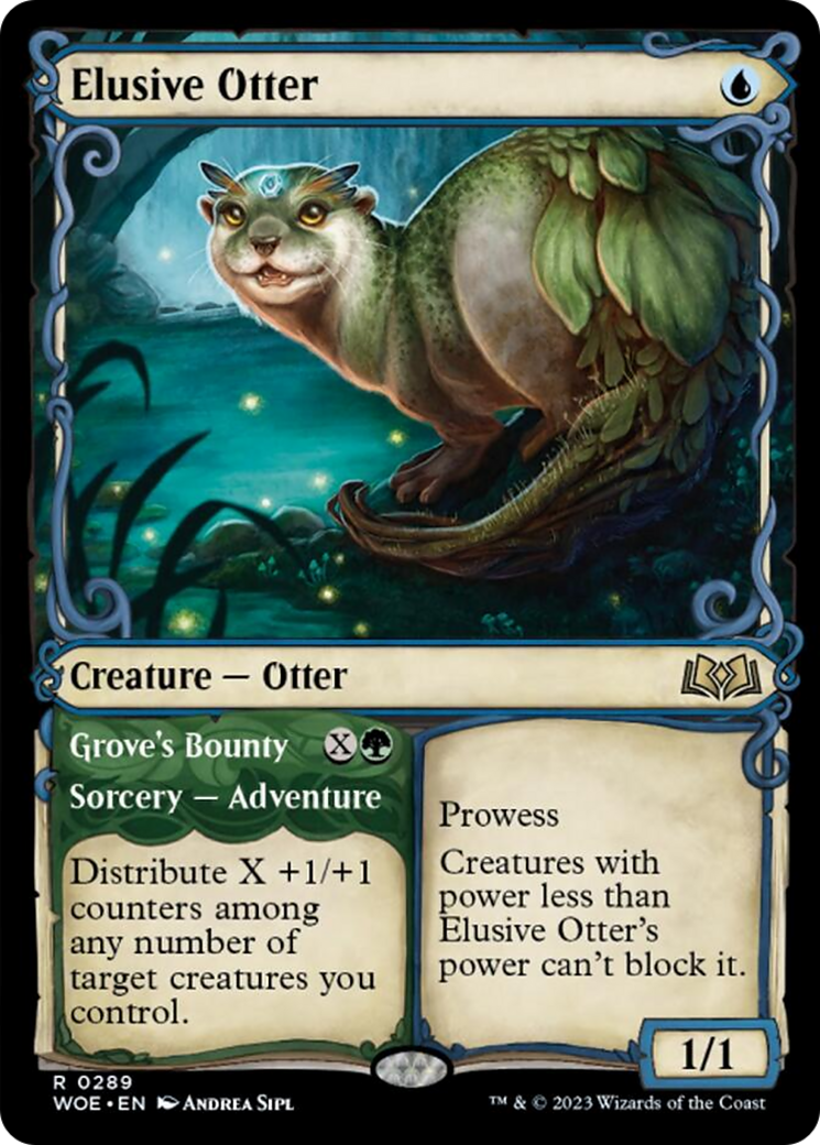 Elusive Otter // Grove's Bounty (Showcase) [Wilds of Eldraine] | Total Play