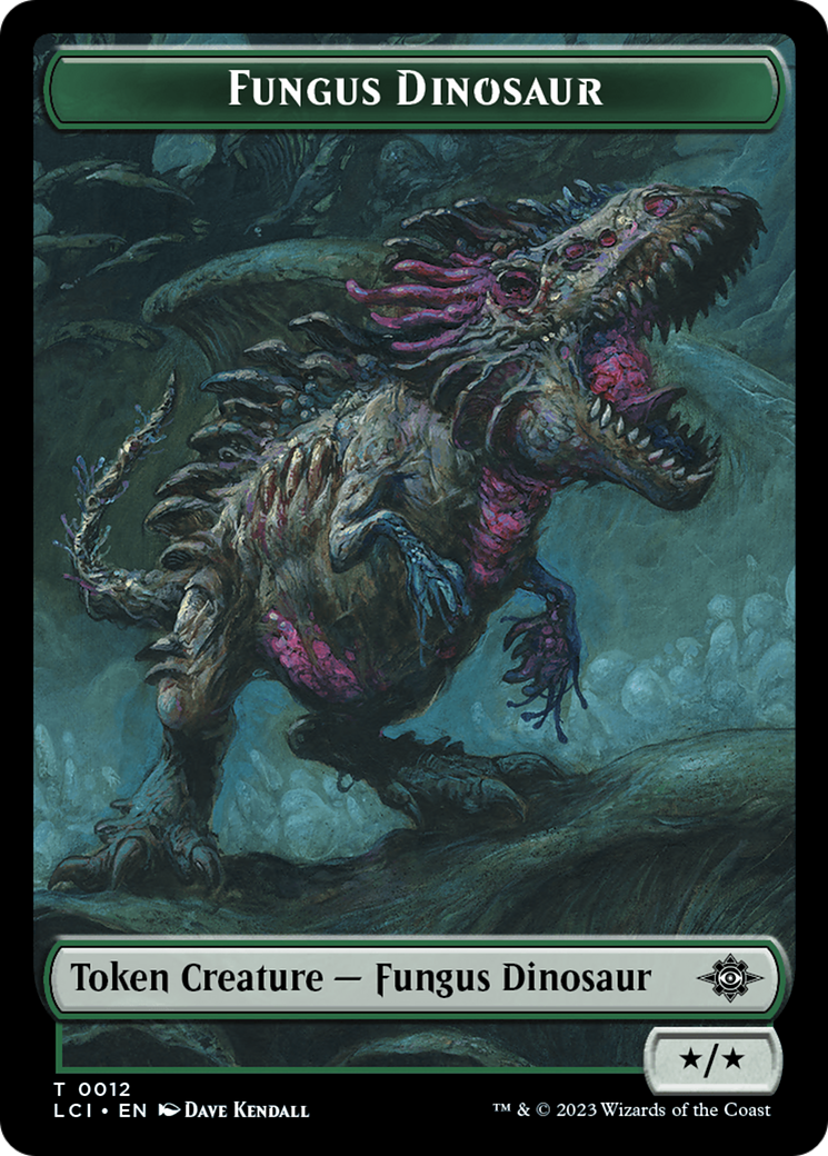 Fungus Dinosaur // Spirit Double-Sided Token [The Lost Caverns of Ixalan Tokens] | Total Play